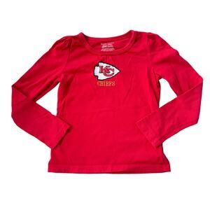 Girls Kansas City Chiefs Long Sleeve Shirt Size 6